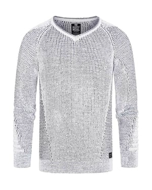 Chunky Slim Fit V-Hals Trui