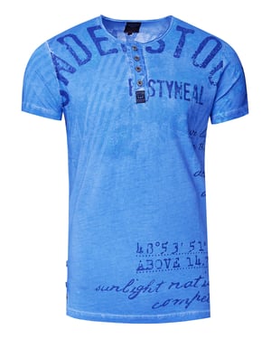 T-shirt met ronde hals en voor- en achterkant bedrukt