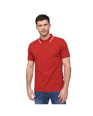 Duck and Cover Heren Samtrase Polo Shirt (Rood)