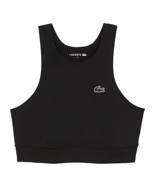 Lacoste Dames/Dames Recycled Polyamide Sneldrogende Sportbeha (Zwart)