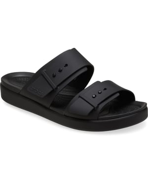 Crocs Brooklyn Buckle Dames Zwarte Sandalen