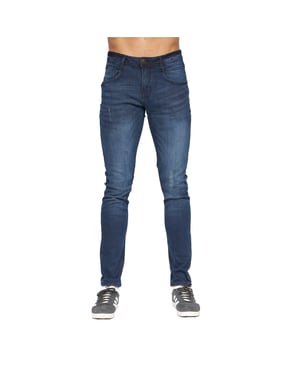 Duck and Cover Heren Tranfold Slim Jeans (Donkere wasbeurt)