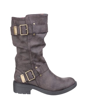 Rocket Dog Dames/dames Trumble Faux Leather Biker Laarzen (Bruin)