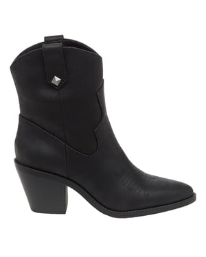 Rocket Dog Dames/Dames Feather Cowboylaarzen (Zwart)