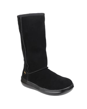Rocket Dog Dames/Dames Sugardaddy Suede Pull-On Laarzen (Zwart)