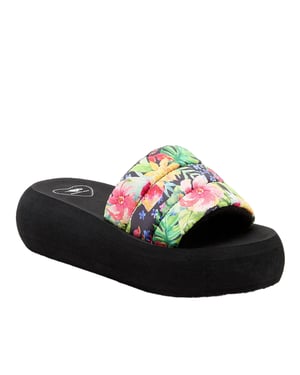 Rocket Dog Dames/Dames Splash Bahama teenslippers (Zwart/Multikleurig)
