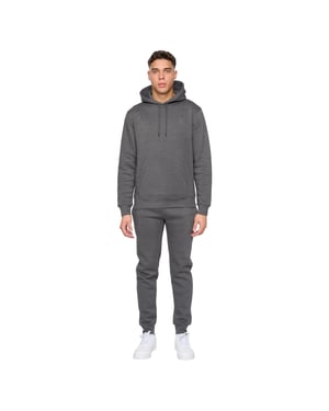 Duck and Cover Heren Merchell Hoodie en Joggers Set (Houtskool mergel)