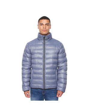 Duck and Cover Heren Shemmy 2-laags gewatteerd jack (Denim Blauw)