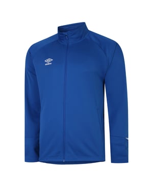 Umbro Gebreid trainingsjack voor heren (Koningsblauw/Wit)