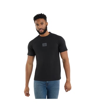 Umbro Heren Gelaagd Box Logo T-Shirt (Zwart)