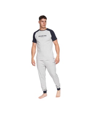 Duck and Cover Heren Vianney Pyjama Set (Grijze Mergel)