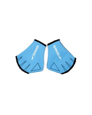 Speedo Unisex zwemhandschoenen voor volwassenen (Blauw/Zwart)