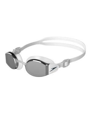 Speedo Heren Mariner Pro 2024 zwembril (Wit/Grijs)