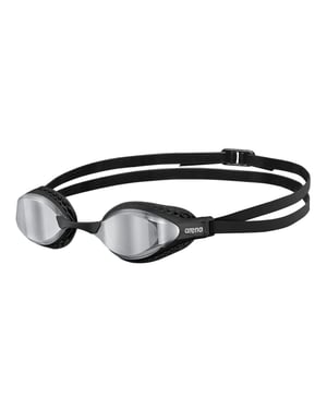 Arena Unisex Airspeed zwembril voor volwassenen (Zilver/Zwart)