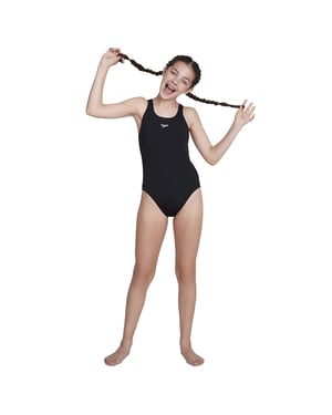Speedo Meisjes Medalist Eendelig Badpak (Zwart)