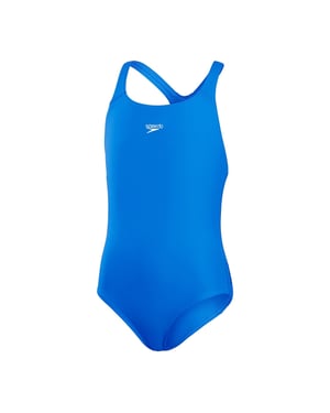 Speedo Meisjesmedaillewinnaar uithoudingsvermogen + zwempak uit één stuk (Blauw)