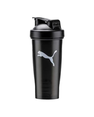 Puma Shakerfles 600 ml met logo (Zwart)