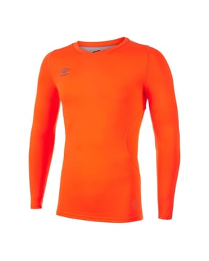 Umbro Heren Elite V Neck Base Layer Top (Schokkend Oranje)