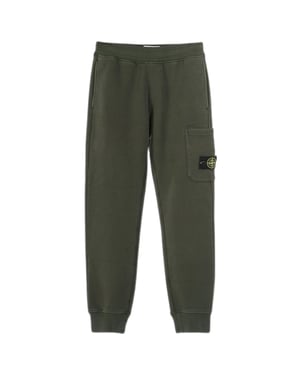 Stone Island Pocket Patch groene joggingbroek
