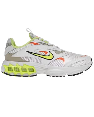 Nike Air Fire gele details witte sneakers