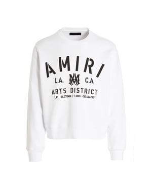 Amiri stencillogo wit sweatshirt