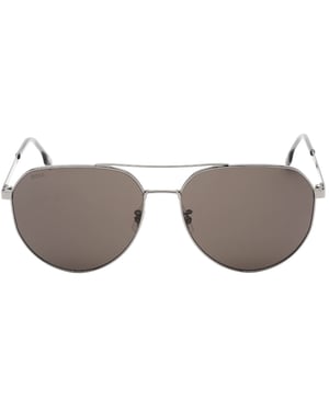 Hugo Boss Ruthenium Frame Grijze Lens Zonnebril