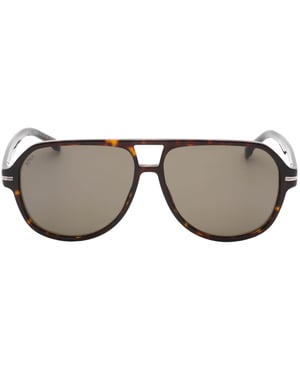 Hugo Boss Havana Bruine Zonnebril met Grijze Lens