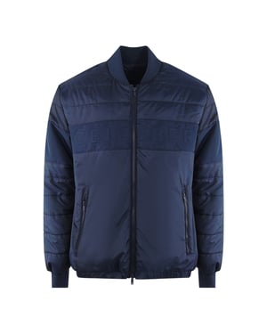Ice Iceberg Plain gewatteerde marineblauwe bomberjack