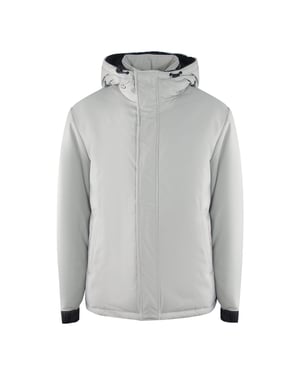 Ice Iceberg effen grijze jas met capuchon