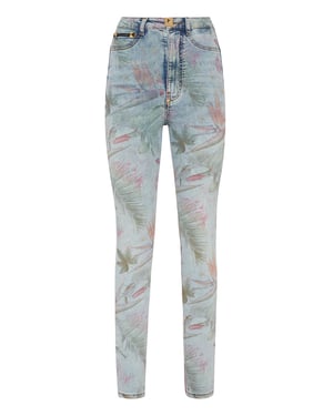 Super Hoge Taille Jegging Flowers