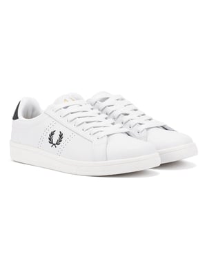 Fred Perry Cupsole Leren Witte Sneakers Voor Heren