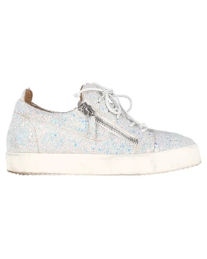 Giuseppe Zanotti May London Sneakers in Witte Glitter