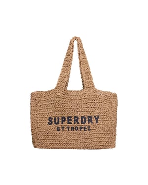 Superdry dames draagtassen van raffia City