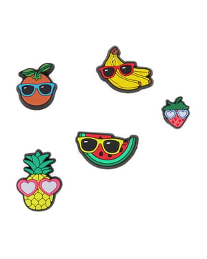 Set van 5 Jibbitz Schattig Fruit Met Zonnebril - Crocs - Multi