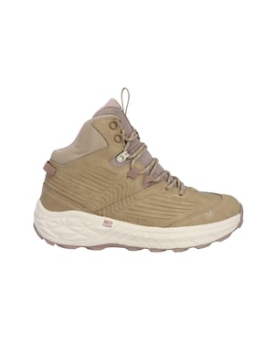 Hi-Tec Fuse Trek Mid Polyester Wandelschoenen Voor Dames In Taupe/Witkap Grijs/Warm Taupe
