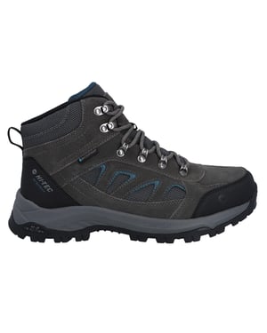 Hi-Tec Bandera Expedition Leren Heren Wandelschoenen In Donkergrijs/Havermist.