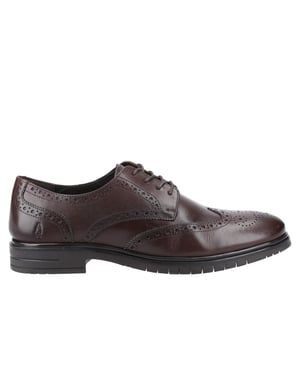 Hush Puppies Santiago Leren Heren Bruine Brogues Schoenen