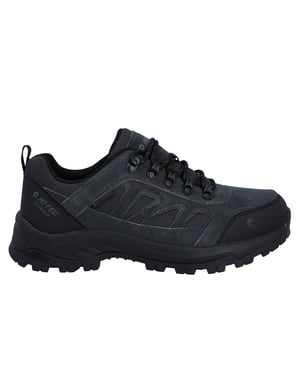Hi-Tec Bandera Expedition Low Heren Wandelschoenen Van Leer In Antraciet/Zwart