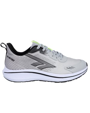 Hi-Tec Santorini Polyester Heren Sneakers In Cool Grijs/Zwart/Zuur Groen
