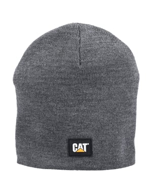 Caterpillar Logo Gebreide Unisex Volwassenen Grijze Muts