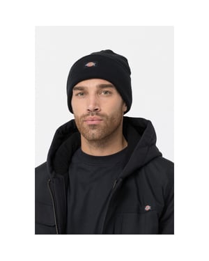 Dickies Acryl Gebreide Unisex Volwassenen Zwarte Beanie Muts