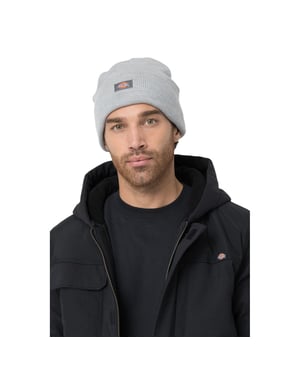 Dickies Acrylaat Omgeslagen Unisex Volwassenen Grijze Beanie Muts