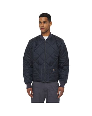 Dickies Diamond Heren Blauw Gequilt Jacket