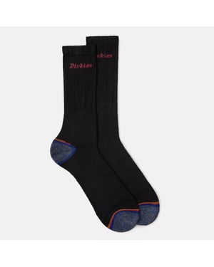 Dickies Sterke Polyester Zwarte Werk Sokken Voor Mannen