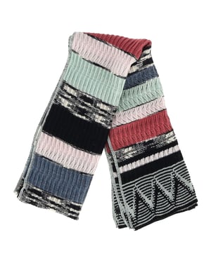 Missoni gebreide sjaal in veelkleurige wol