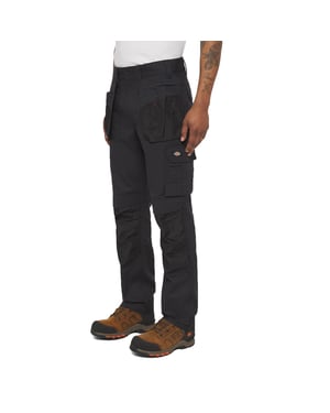 Dickies Multi Pocket Utility Polyester Zwarte Werkbroek voor Mannen