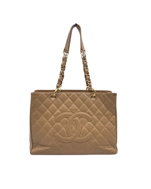Chanel Leren Tote Bag Grote Winkel