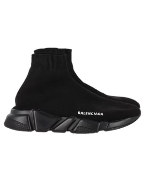 Balenciaga Speed Trainer Sneakers in Zwart Polyester