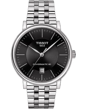 Tissot Carson Premium Powermatic 80 Heren Horloge Zilverkleurig T1224071105100