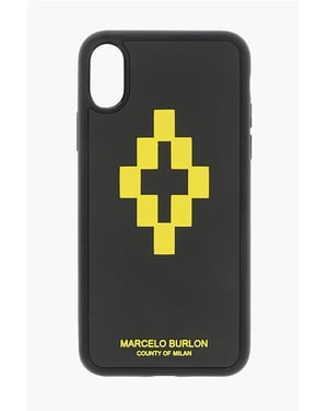 reliëf bedrukt CROSS 3D XS iPhone-hoesje in zwart